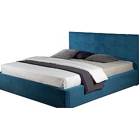 Мягкая интерьерная кровать "Селеста" 1400, БП/М, ткань, Синий