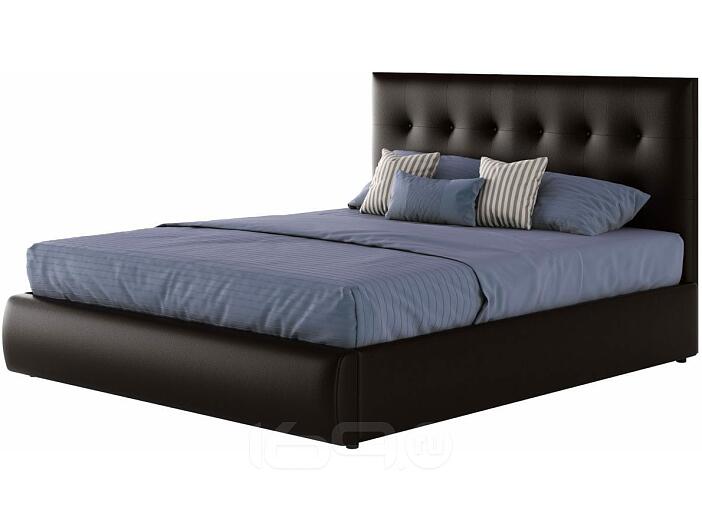 Мягкая интерьерная кровать "Селеста" 1400, П/М, экокожа, Венге