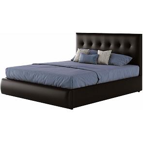 Мягкая интерьерная кровать "Селеста" 1400, П/М, экокожа, Венге