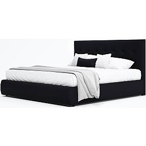 Мягкая интерьерная кровать "Селеста" 1400, П/М, ткань, Черный