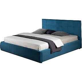 Мягкая интерьерная кровать "Селеста" 1400, П/М, ткань, Синий