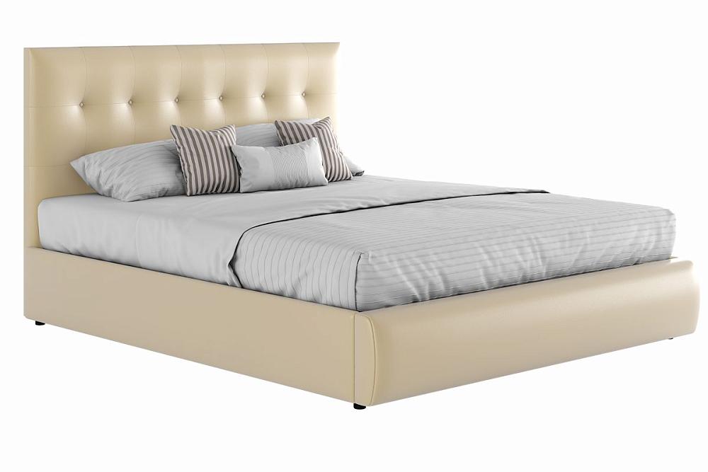 Мягкая интерьерная кровать Селеста  900, БП/М, экокожа, Бежевый