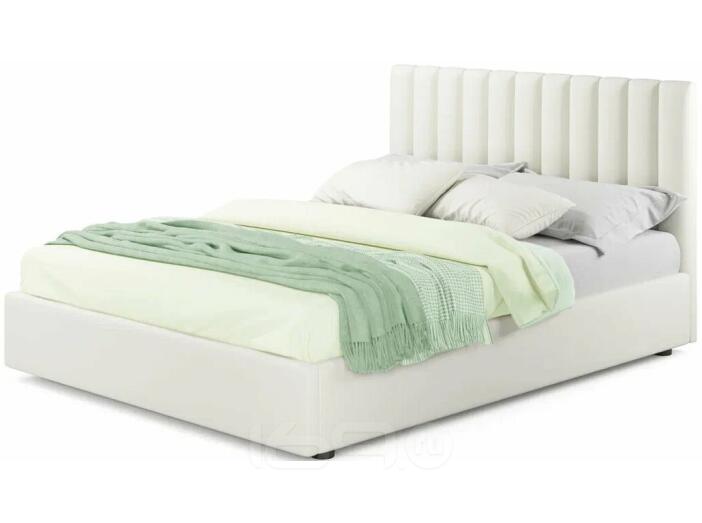 Мягкая кровать Olivia 1800 беж с подъемным механизмом