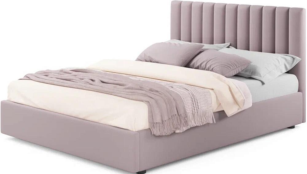 Мягкая кровать Olivia 1800 лиловая с подъемным механизмом мягкая кровать ameli 1600 лиловая с подъемным механизмом