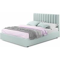 Мягкая кровать Olivia 1800 мята пастель с подъемным механизмом