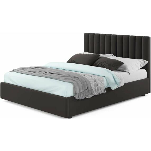 Мягкая кровать Olivia 1800 шоколад с подъемным механизмом