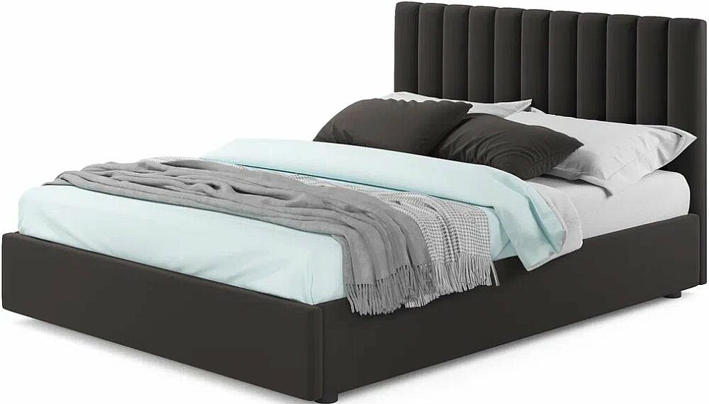 Мягкая кровать Olivia 1800 шоколад с подъемным механизмом 27000₽