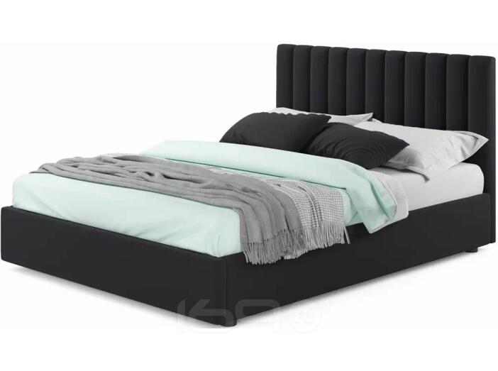 Мягкая кровать Olivia 1800 темная с подъемным механизмом
