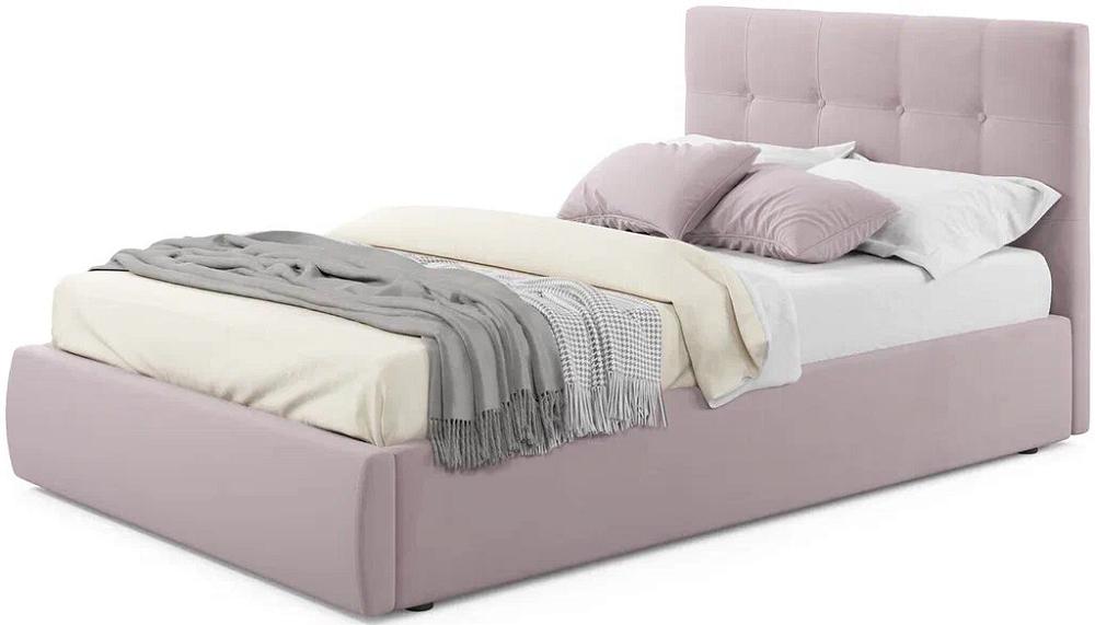 Мягкая интерьерная кровать Селеста  1200, П/М, ткань, Лиловая мягкая интерьерная кровать селеста 900 п м ткань лиловая