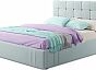 Кровать Tiffany велюр мята пастель 1600x2000, изголовье мягкое