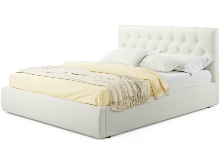 Мягкая кровать Verona 1600 беж с подъемным механизмом