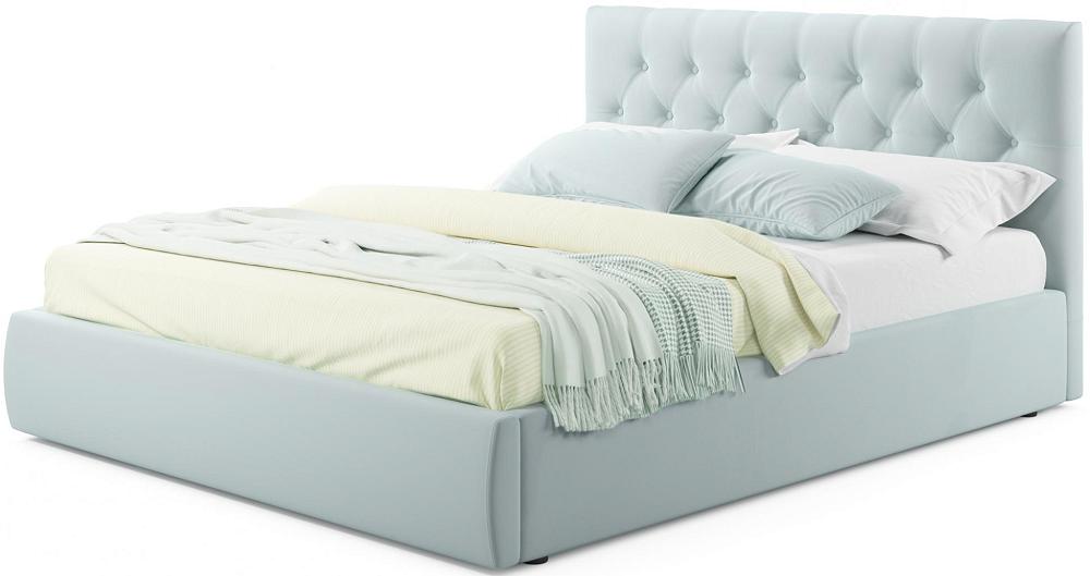 Мягкая кровать Verona 1600 мята пастель с подъемным механизмом мягкая интерьерная кровать селеста 900 бп м экокожа капучино
