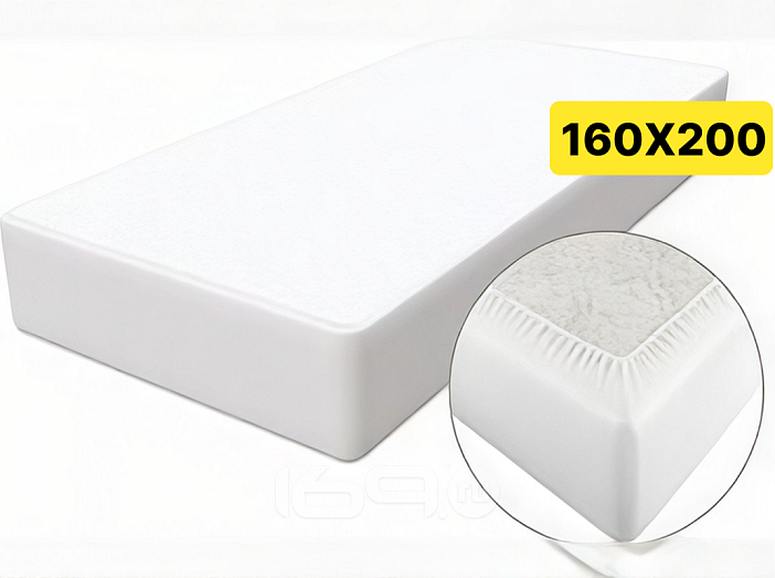 Наматрасник "Bravo Simple Fix" Белый 1600*2000 (резинка по периметру)