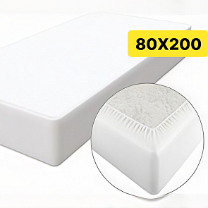 Наматрасник "Bravo Simple Fix" Белый 800*2000 (резинка по периметру)