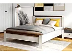Кровать Даллас без обивки дуб винтерберг, таксония без П/М 140x200, без ортопедического основания, изголовье жесткое