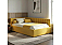 Кровать Milena велюр желтый без П/М 1200x2000, изголовье мягкое