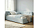 Кровать Bonna велюр мята пастель С П/М 1200x2000, изголовье мягкое