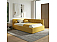 Кровать Bonna велюр желтый С П/М 1200x2000, изголовье мягкое