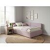 Кровать Kapri велюр лиловый с подъемным механизмом 1200x2000, ортопедическое основание, изголовье мягкое