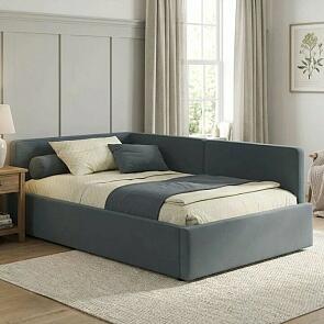 Кровать Kapri велюр маренго с подъемным механизмом 1200x2000, ортопедическое основание, изголовье мягкое