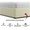 Кровать Base с матрасом велюр бежевый С П/М 1600x2000, ортопедическое основание, без изголовья
