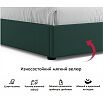 Кровать Base с матрасом велюр изумруд С П/М 1600x2000, ортопедическое основание, без изголовья