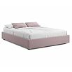 Кровать Base с матрасом велюр лиловый без П/М 1600x2000, без изголовья