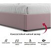 Кровать Base с матрасом велюр лиловый без П/М 1600x2000, без изголовья