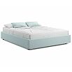 Кровать Base с матрасом велюр мята пастель без П/М 1600x2000, без изголовья