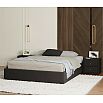 Кровать Base с матрасом велюр шоколад без П/М 1600x2000, без изголовья