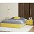Кровать Base с матрасом велюр желтый без П/М 1600x2000, без изголовья