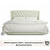 Кровать Stefani с матрасом велюр бежевый С П/М 1600x2000, ортопедическое основание, изголовье мягкое