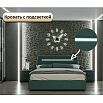 Кровать Neo с матрасом велюр изумруд С П/М 1600x2000, ортопедическое основание, изголовье мягкое