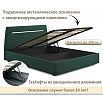 Кровать Neo с матрасом велюр изумруд С П/М 1600x2000, ортопедическое основание, изголовье мягкое