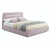 Кровать Neo с матрасом велюр лиловый С П/М 1600x2000, ортопедическое основание, изголовье мягкое