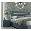 Кровать Neo с матрасом велюр серый С П/М 1600x2000, ортопедическое основание, изголовье мягкое