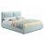 Кровать Vita с матрасом велюр мята пастель С П/М 1400x2000, ортопедическое основание, изголовье мягкое