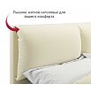 Кровать Vita с матрасом велюр бежевый С П/М 1800x2000, ортопедическое основание, изголовье мягкое