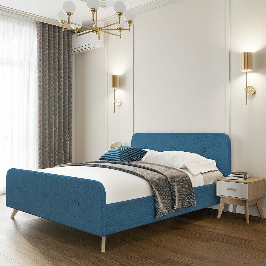 Сиерра 1200 кровать Аура голубой вариант 5 17790₽