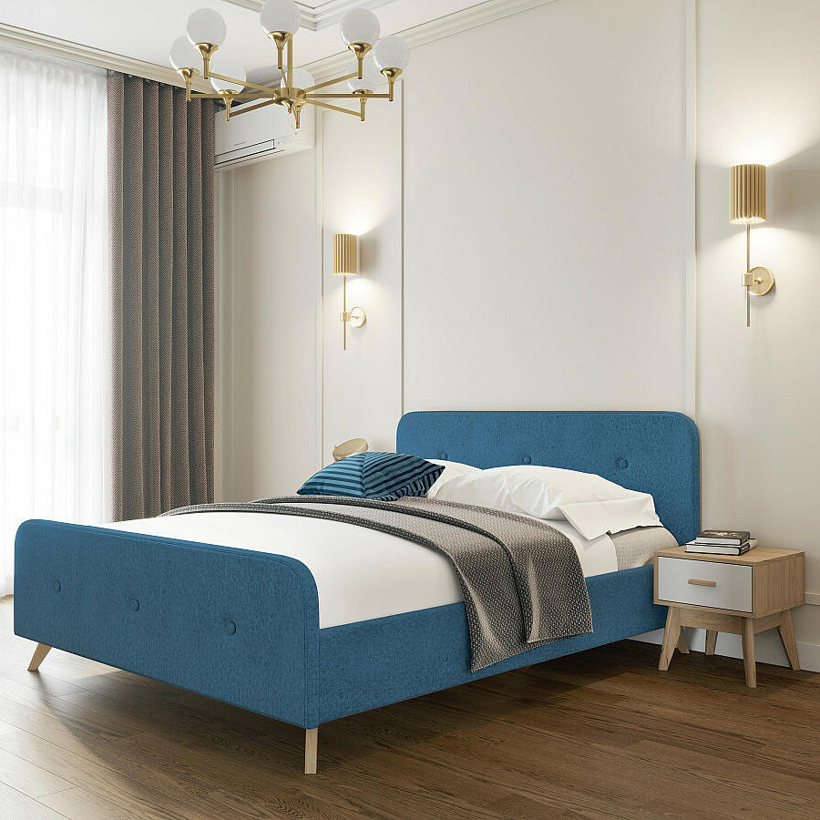 Сиерра 1200 кровать Аура голубой вариант 5 17790₽