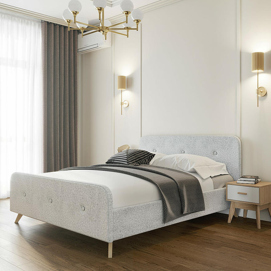 Сиерра 1200 кровать Торонто серый вариант 4 17790₽