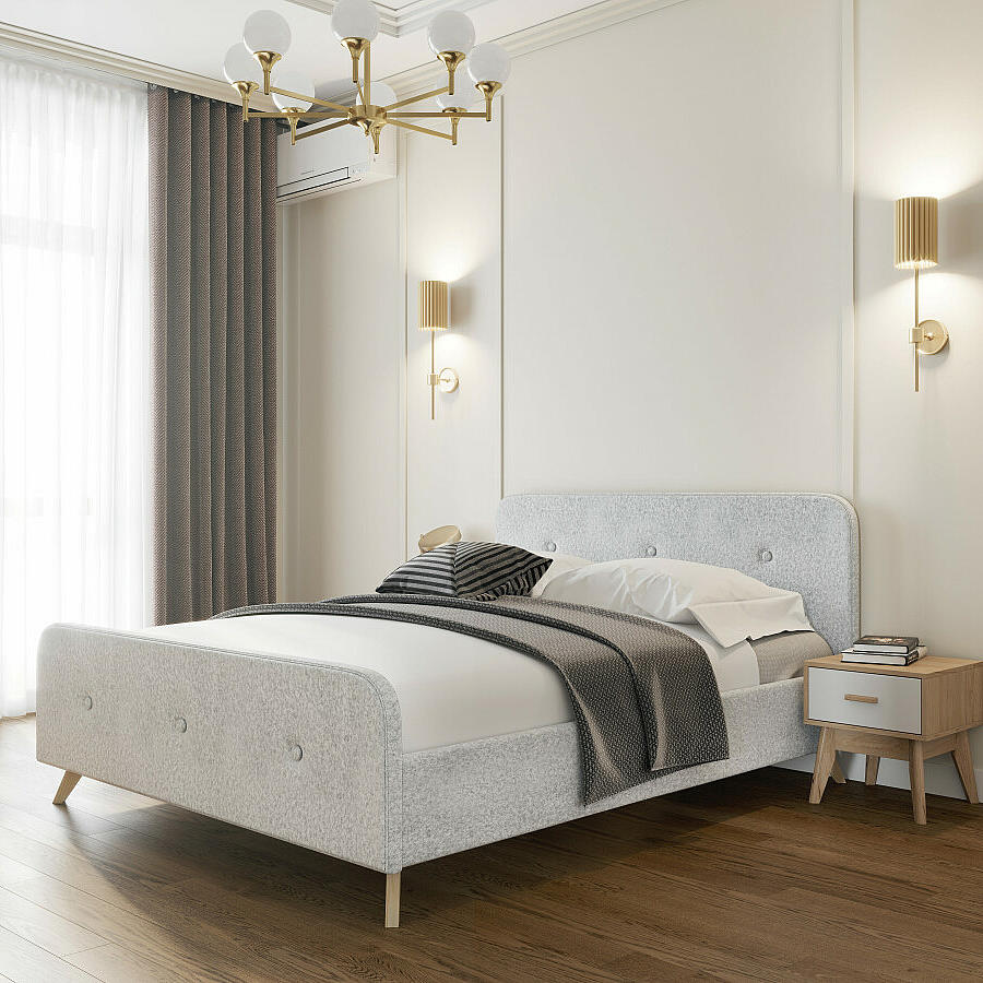 Сиерра 1200 кровать Торонто серый вариант 4 17790₽