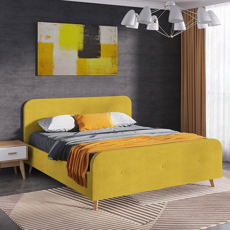 Сиерра 1200 кровать Торонто горчичный вариант 1 17790₽