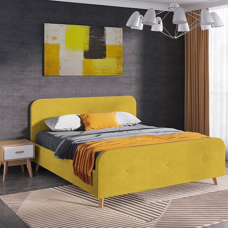 Сиерра 1200 кровать Торонто горчичный вариант 1 17790₽