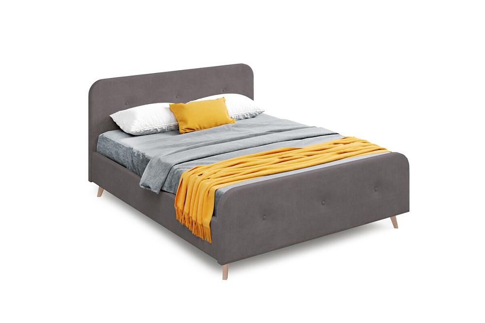 Сиерра 1200 кровать Торонто темно-серый вариант 2 двуспальная кровать хуго дуб гранж темно серый велюр 160х200 см