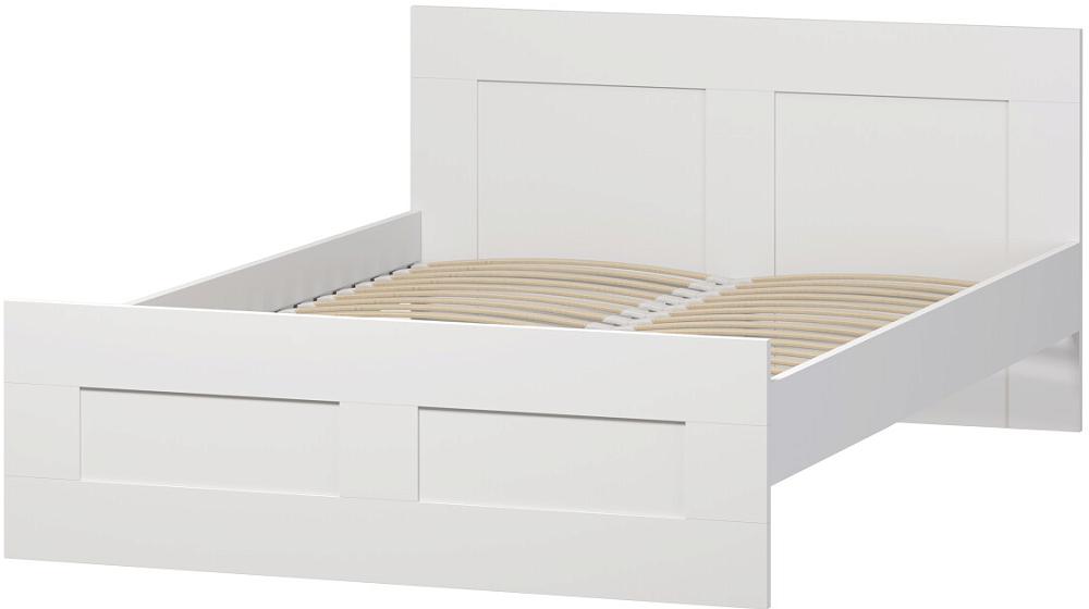 Сириус кровать двойная 140х200 Белый мягкая интерьерная кровать стефани 1800 п м экокожа белый