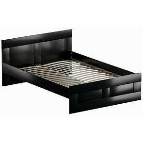 Кровать Сириус без обивки венге без П/М 1400x2000, ортопедическое основание, изголовье жесткое
