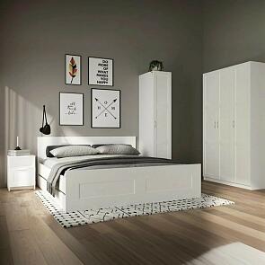 Сириус кровать двойная 180х200 Белый