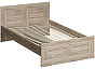 Кровать Сириус без обивки сонома без П/М 1200x2000, изголовье жесткое
