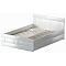 Сириус кровать двойная с ящиками 140х200 Белый